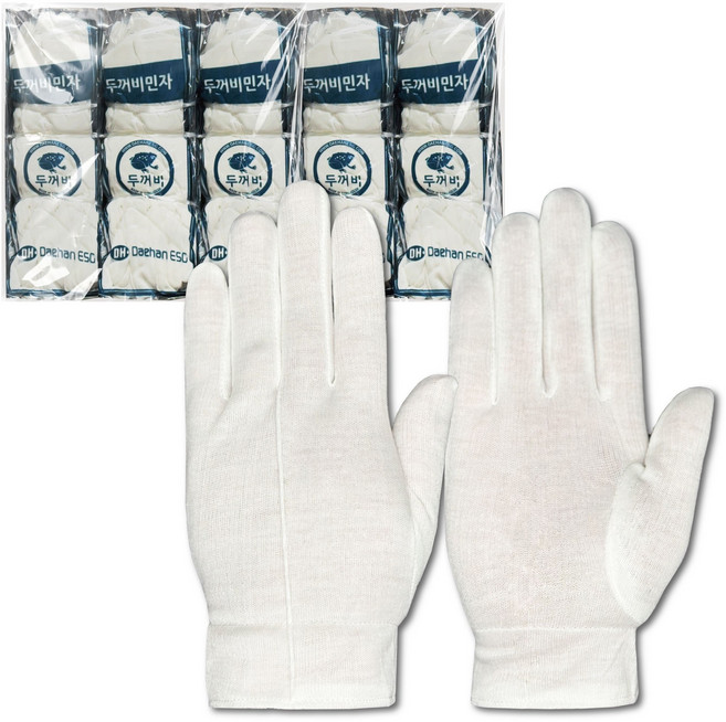 두꺼비장갑 민자 예식장갑, 화이트, 50개