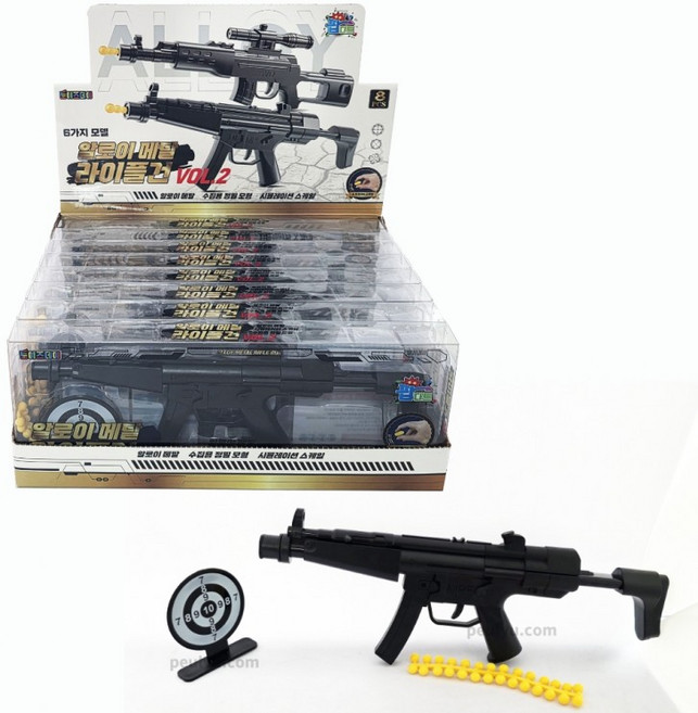알로이 메탈 라이플건 vol.2 1박스 8개입 소프트건 발사 장난감총, 1개, 상세페이지 참조