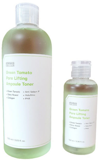 성분에디터 그린토마토 모공토너 세트 (350미리+100미리) 소비기한 제품, 1개, 450ml