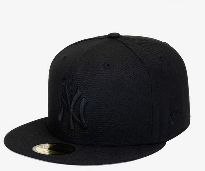 NEW ERA MLB 뉴욕 양키스 베이직 피티드캡 블랙/블랙 378694