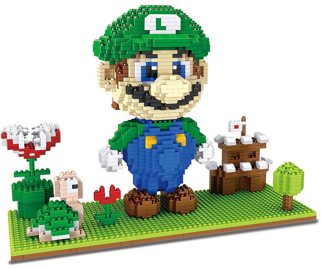 [알꿀밤-나노블럭-수리공] Z빅 녹색수리공 디오라마, 1개