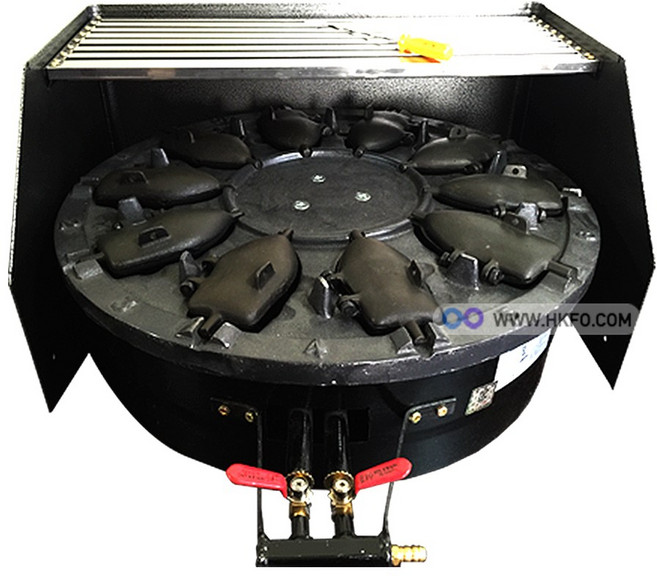 한국기계MC LPG용 붕어빵기계 10구+바람막이 진열장+갈고리 가스용 (+ 반죽팥앙금 무료증정)