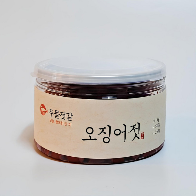 두물젓갈 쫄깃 오징어젓 원양산, 1개, 250g