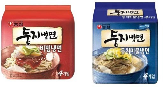 농심 둥지냉면 동치미 물냉면 +비빔냉면 반반 세트, 16개