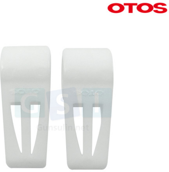 오토스 고글크립 밴드클립 A-6200 안전모크립 보안경, 백색, 2개