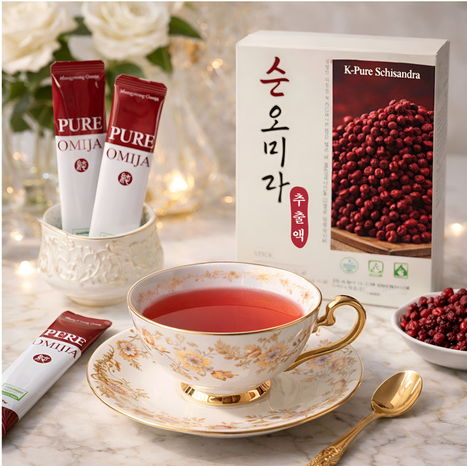 문경 순오미자 추출 스틱 무가당 프리미엄, 1박스, 300g