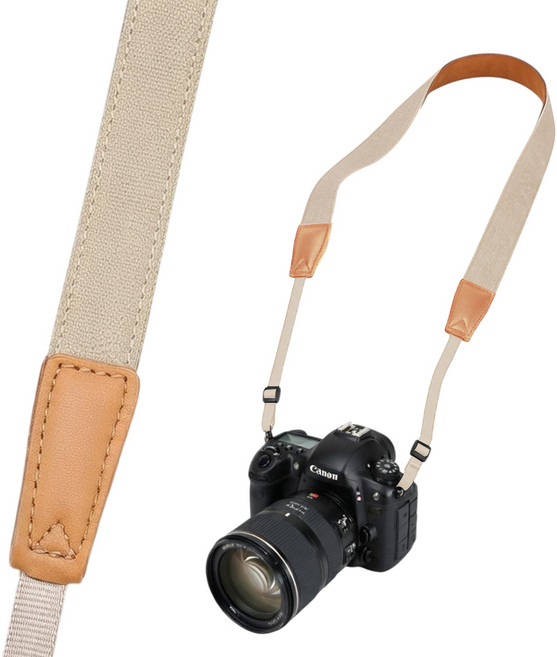스냅케이스 카메라 스트랩 베이직 CS06, 1개, 2CM 크림화이트