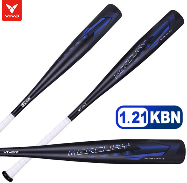 비바스포츠 머큐리 알루미늄배트, 혼합색상, 1개