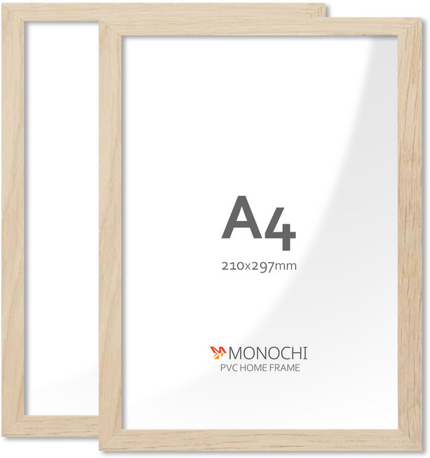 모노치 PVC 프레임 홈 인테리어 액자 A4, 2개, 연우드