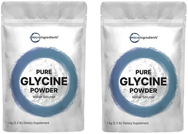 Micro Ingredients L Glycine 파우더 가루 1kg x2 - 쿠팡