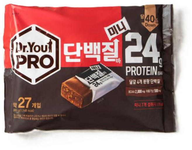 닥터유 프로단백질바 미니 오리온, 280g, 2개