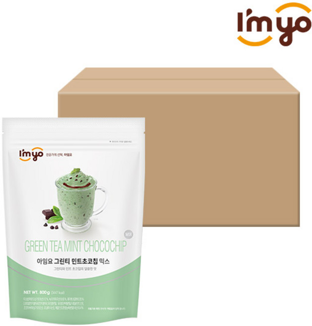 아임요-그린티민트초코칩믹스800g x12, 1개입, 12개, 800g