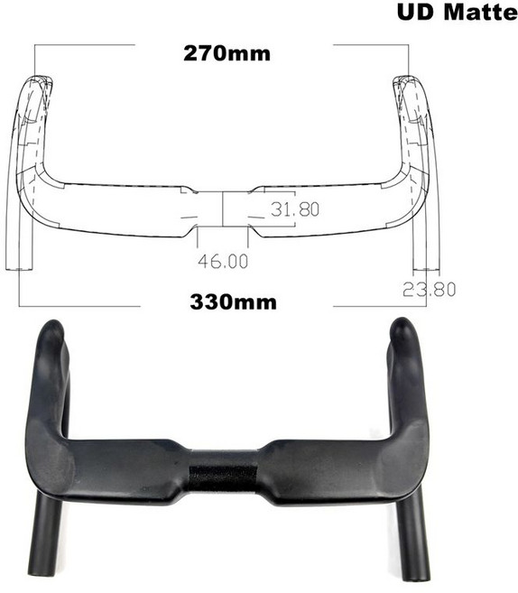 달과6펜스 번치바 핸들바 번치바그립 번치바자전거 자전거핸들 자전거핸들바, 1개, HB23 330mm 무광