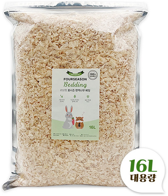 포시즌 편백나무 베딩, 1개, 16L