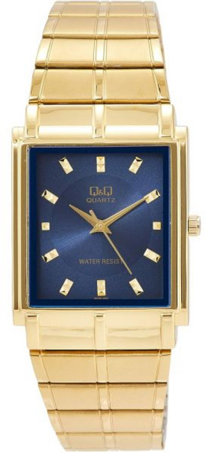 시티즌 QA80 남성 손목시계 아날로그 방수 메탈밴드 네이비골드 시계 앤티크 스테인리스 스틸 클래식 데일리 고급 비즈니스