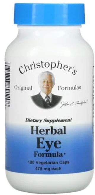 Christopher's Original Formulas Herbal Eye Formula - Eye Vitamins for Sight Care - Natural Eye Su, 100개(1팩), 1개 - 쿠팡