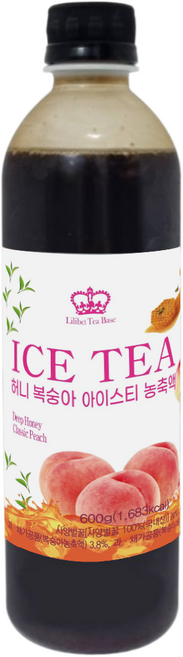 릴리벳 복숭아 아이스티 베이스 600g 1병, 1개