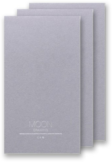 대시앤도트 MOON 드로잉 메모패드 모던그레이 150g, 80 x 145 mm, 3개