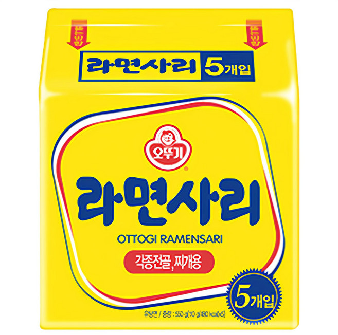 오뚜기 라면사리 110g, 5개