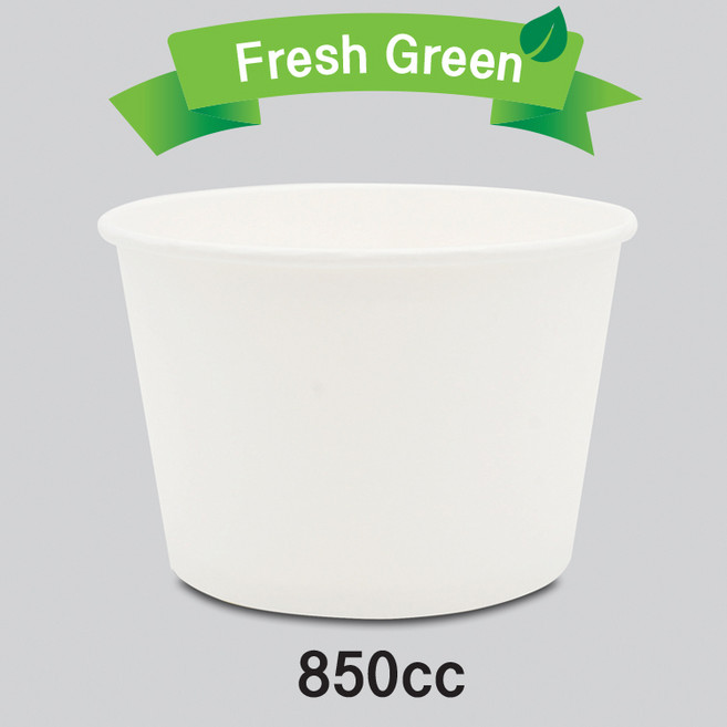 종이용기 종이그릇 850cc 무인쇄 라면용기 우동용기 덮밥용기 1박스 300개 (뚜껑별도), 300개입, 1개