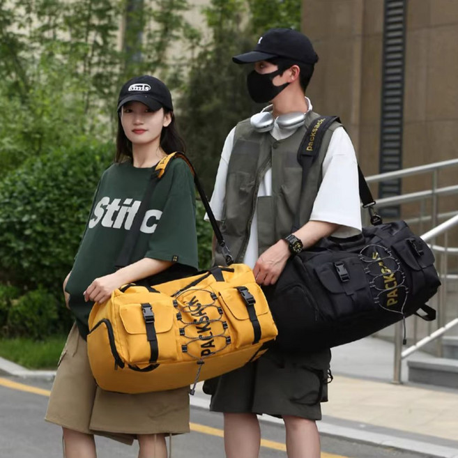 티쯔 여행용 보스턴백 캐리어결합 크로스 백팩 겸용 45리터 대용량 2박3일 대형