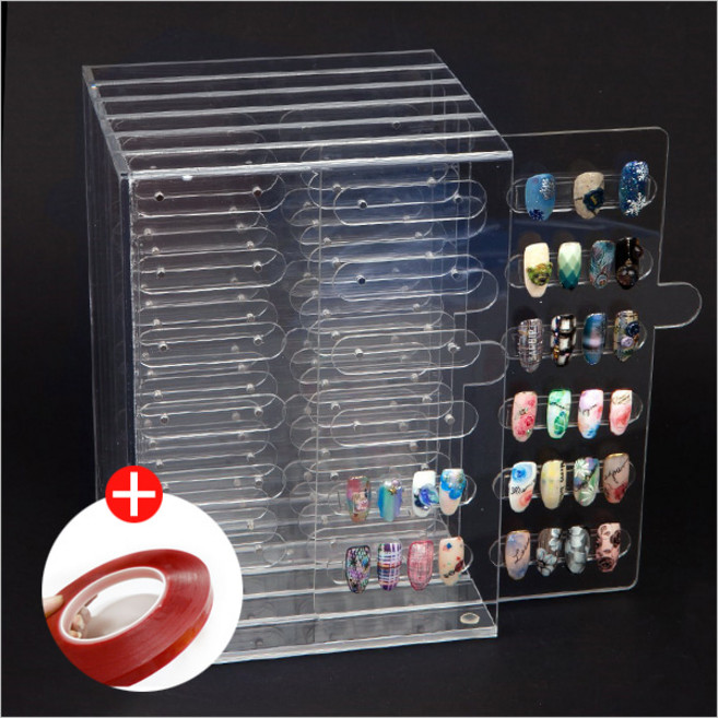 5단 자석 네일아트판 네일팁진열대 [양면테이프 무료증정], 1개