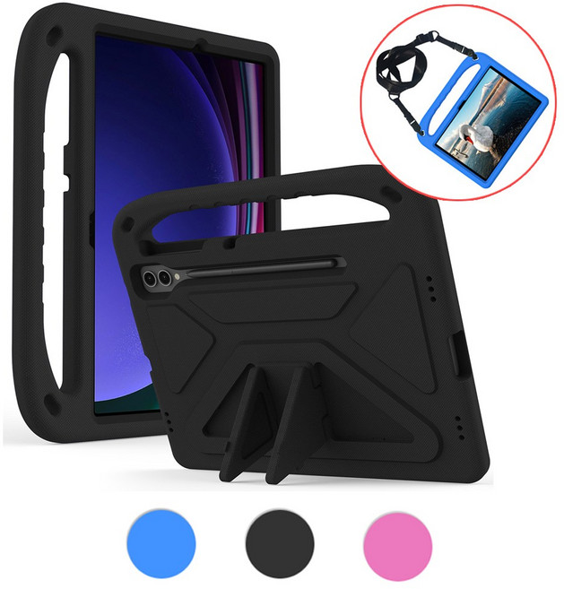 갤럭시탭 S10플러스 S9+ S8+ S7 FE 에바폼 케이스 갤탭 커버 (스트랩 증정)