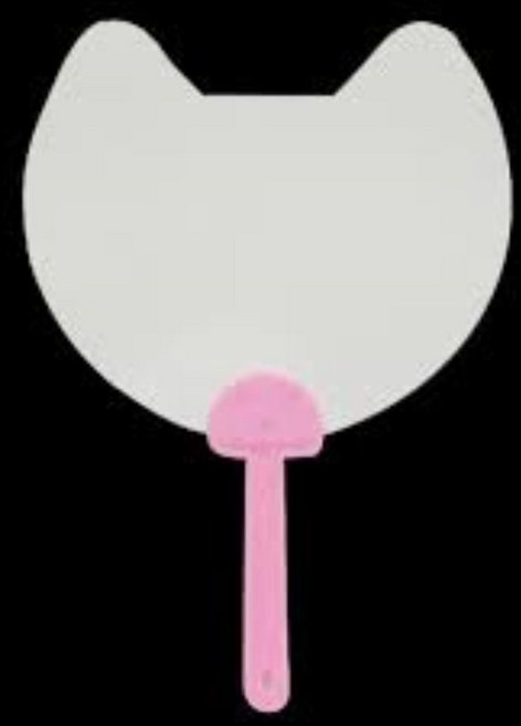 문구랑만들기랑 그리기부채 원형부채 합죽선 종이부채 종이공예 부채손잡이 전통부채 부채모음, 1개, 모양부채-여우