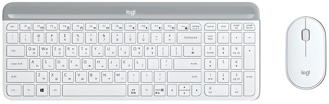 로지텍 슬림 무선 콤보 키보드마우스세트, MK470, 퓨어화이트, 일반형