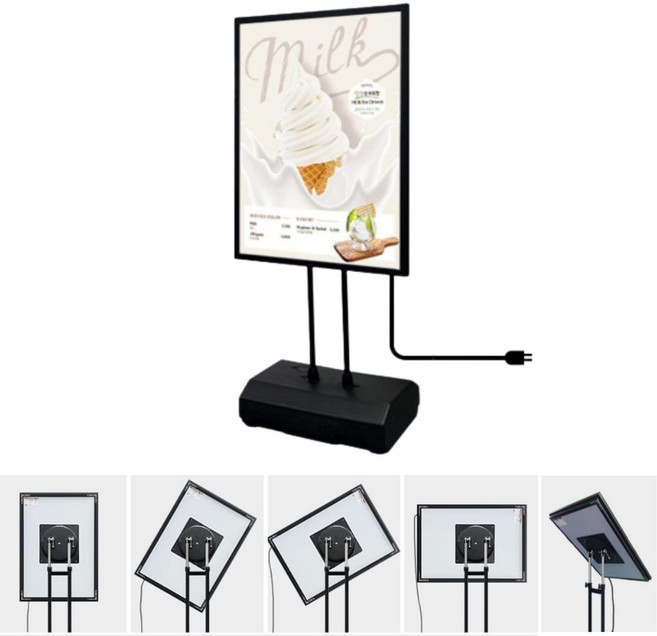 물통 a1 야외 led입간판 술집 입구 스탠드간판 광고판, 1개, 기본상품만