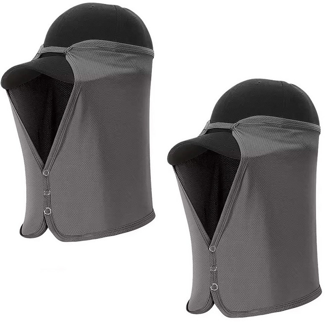 엠제이블루 에어로 쿨 자외선 차단 모자 얼굴 햇빛 가리게 2P