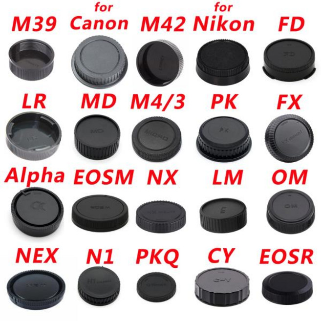 5pcs / 후면 렌즈 캡 canon 호환 FD Nikon sony 호환 NEX Alpha Pentax PK Q Olympus M4/3 OM Minolta Fuji, 21 Minolta MD MC mount, 01 빠른, 02 5pcs