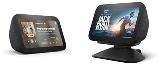 USB-C 충전 포트가 있는 조절 가능한 스탠드가 새로운 Amazon Echo Show 5 최신 모델 | Charcoal, USB-C 충전 포트가 있는 조절 가능한 스탠드가 새로