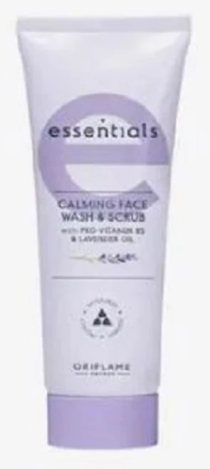 Oriflame Sweden ESSENTIALS Calming & Scrub with Pro-Vitamin B5 & Lavender Oil Face Wash, 2개, 75g - 쿠팡