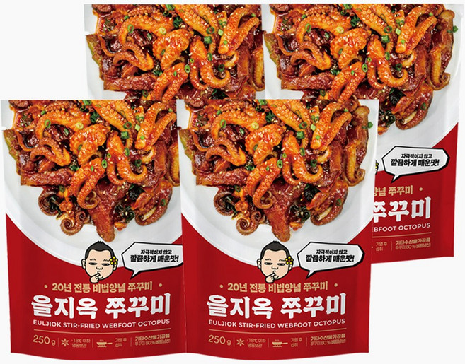 6위 - 을지옥 쭈꾸미 볶음, 4개, 250g