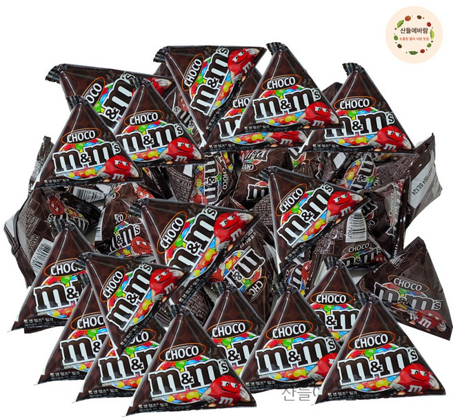 산들에바람 엠엔엠즈 피라미드 초콜릿 + 서비스1개증정(품목 랜덤), 13.5g, 45개