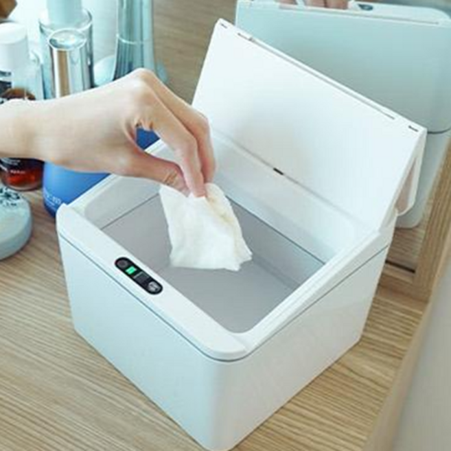 슬로우케어 노터치 적외선 4리터 미니 자동 쓰레기통, 2개