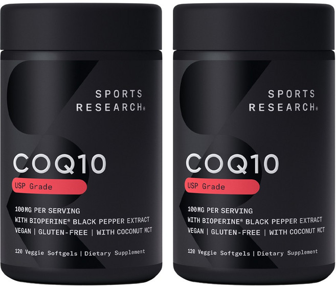 스포츠리서치 CoQ10 100mg 베지 소프트젤, 120정, 2개