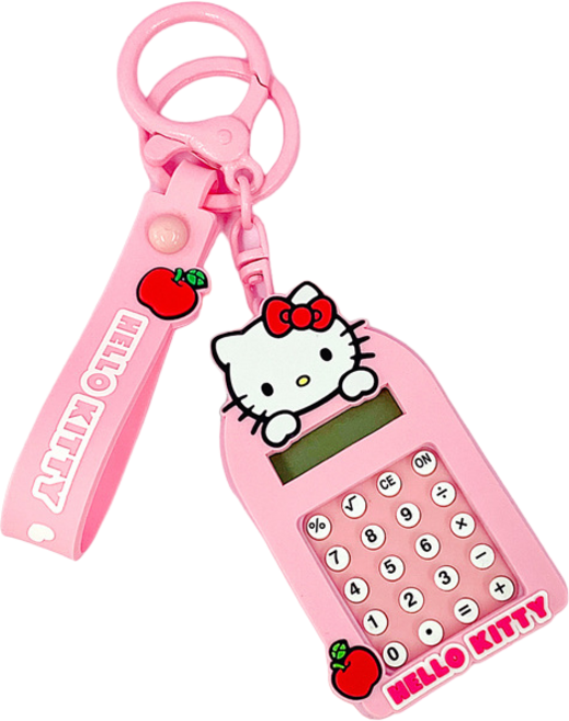 산리오 정품 미니계산기 키링 열쇠고리, 1개, 헬로키티mini
