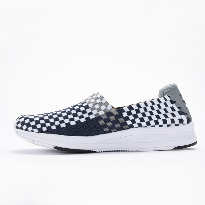 [리치앤썬]남성 발편한 경량 아쿠아 단화 운동화 3cm 네이비화이트