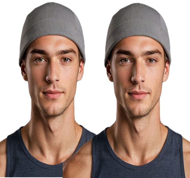 세이브마스터 자전거 모자 스컬캡 두건 쪽모자 오토바이 등산 바이크 속모자 라이딩 쿨 헬멧 이너캡 비니 운동 조각모 사이클링캡 여름용 비니 스포츠 남자, 라이트 그레이, 2개