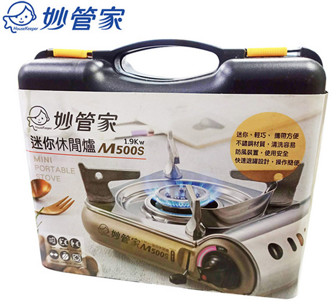 妙管家 M500S 迷你卡式爐 1.9kW 便攜式瓦斯爐, F, 1套