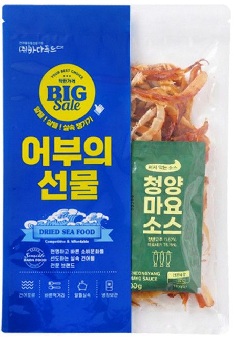 바다푸드 바베큐 페스츄리 오징어 마른안주 술안주 캠핑간식, 1개, 115g