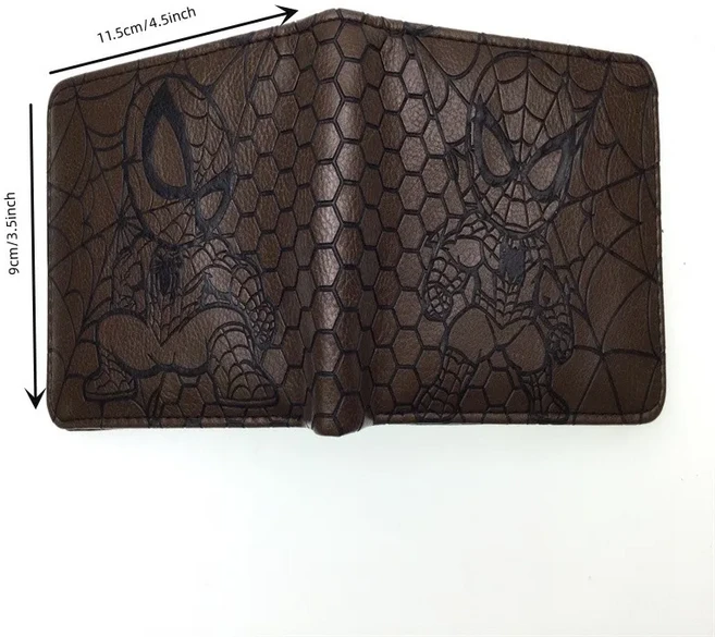 마블 슈퍼 히어로 데드풀 헐크 다리미 남성 파생 상품 양각 짧은 동전 지갑 패션 가죽 매력 선물, 34 2