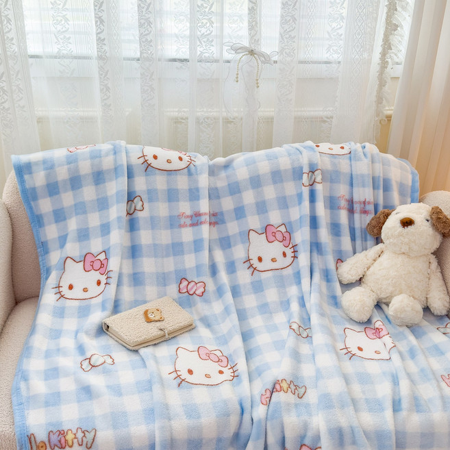 산리오 키티 담요 헬로키티 극세사 담요 무릎담요