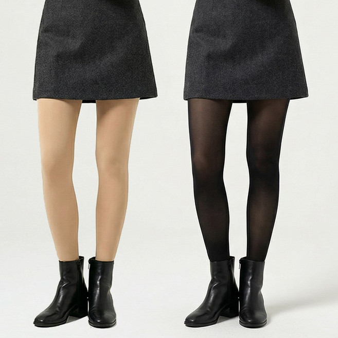 위드웰랩 착시 기모 스타킹 고탄력 페이크 골프 스타킹