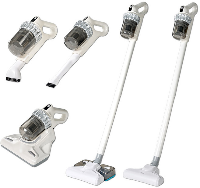 헬로제인 무선 진공청소기 PRO 5in1 침구 청소기 물걸레 청소기, 화이트, HELLOJANE-888