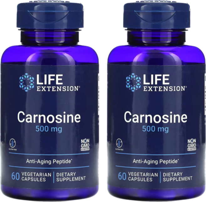 라이프익스텐션 카르노신 500mg 60캡슐, 2개, 60회분