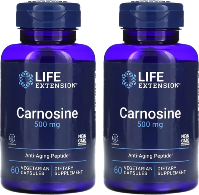 라이프익스텐션 카르노신 500mg 60캡슐, 2개, 60회분 - 쿠팡