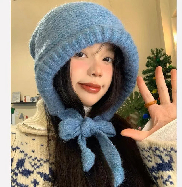 MUYANXUE 冬季毛絨漁夫帽 護耳保暖